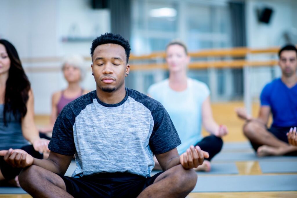 meditation during holistic mental health treatment