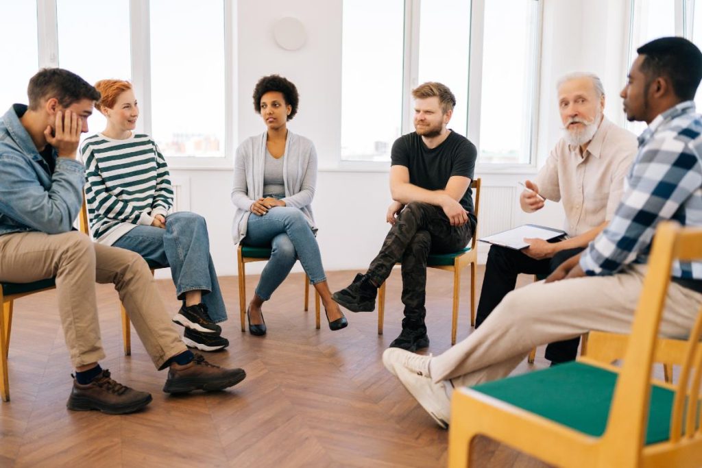 Group therapy at Sunnyvale mental health clinic
