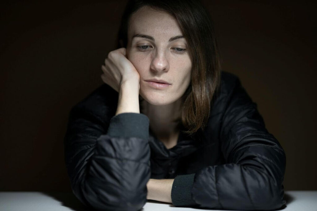 lady with depression
